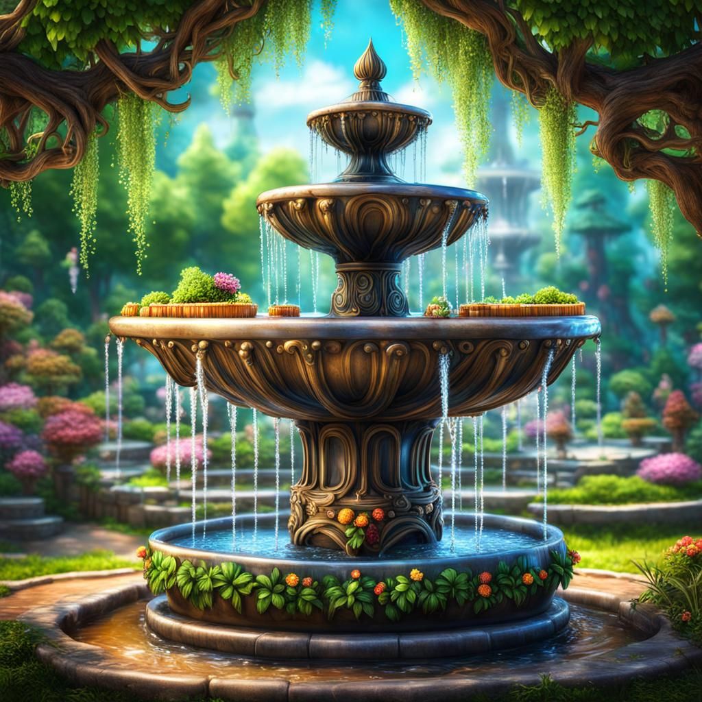 Whimsical Water Fountain⛲️