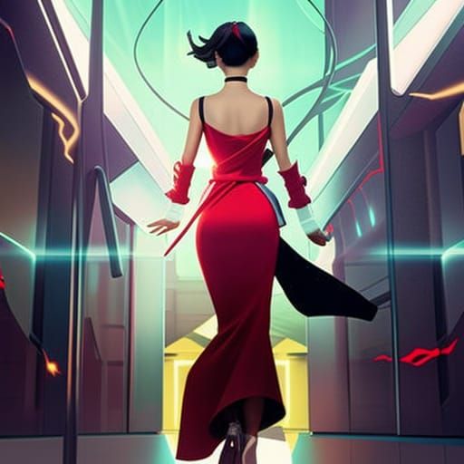 Mode flottant futuriste