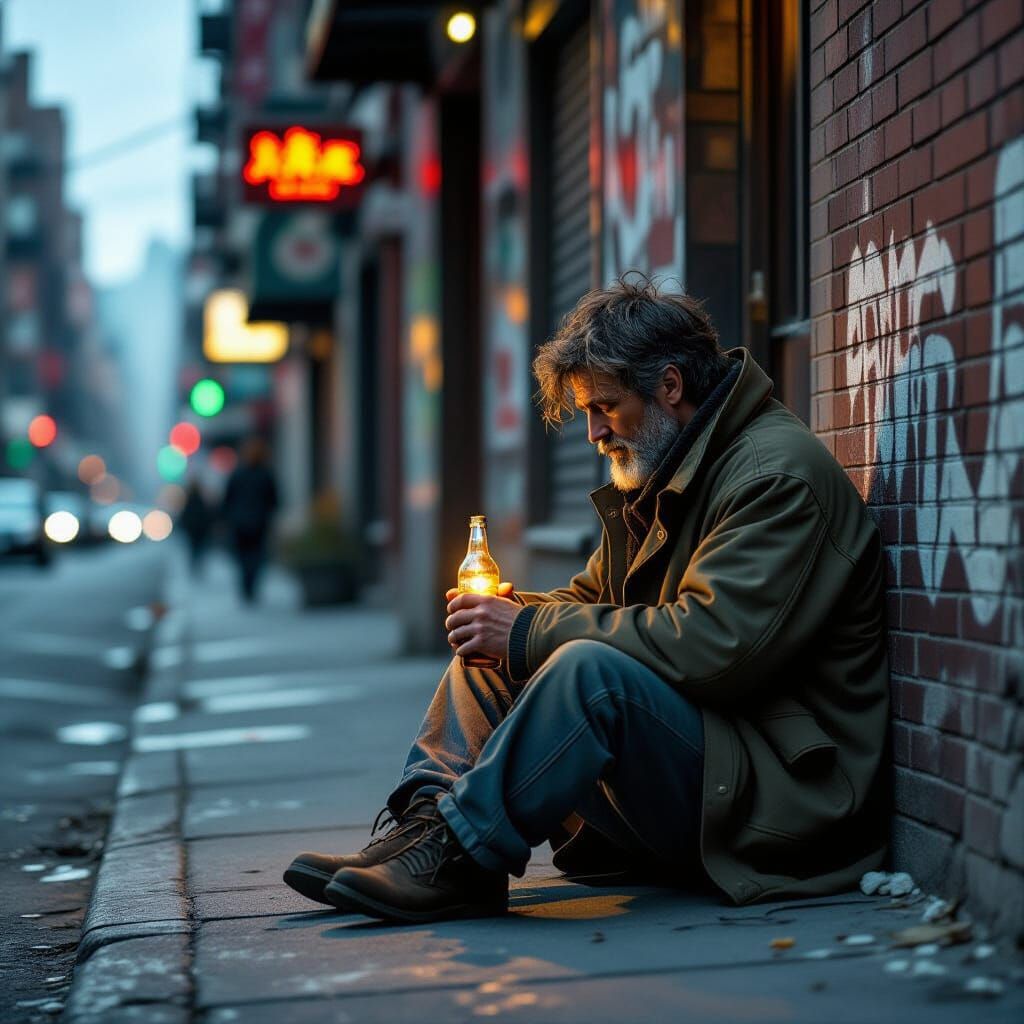 Inner Peace Amidst Urban Decay