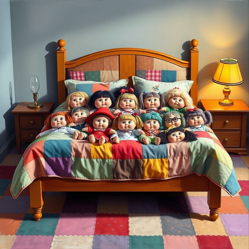 1980s, Cabbage patch kids doll collection