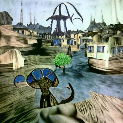 Alien Landscape Inspired by Morrowind