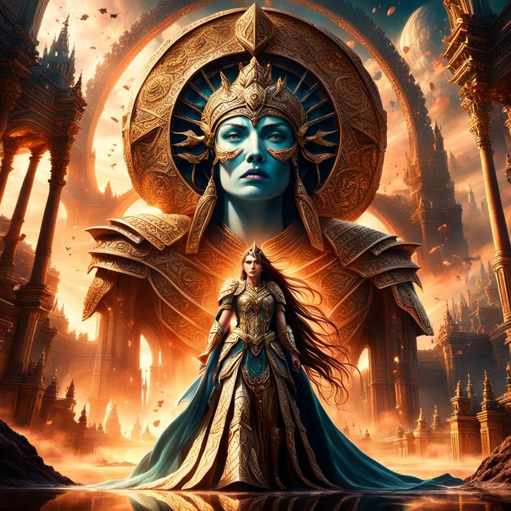 Goddess's Kiss: An Epic Warrior Scene