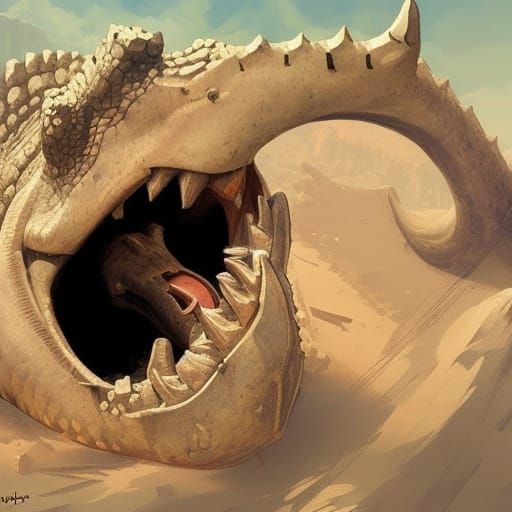 Dinosaur Discovery During Archaeological Excavation