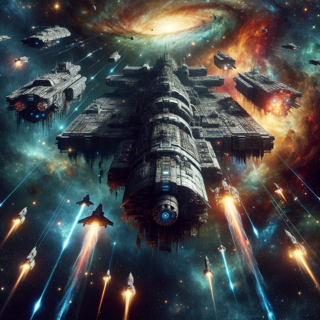 Epic Space Battle in Deep Space