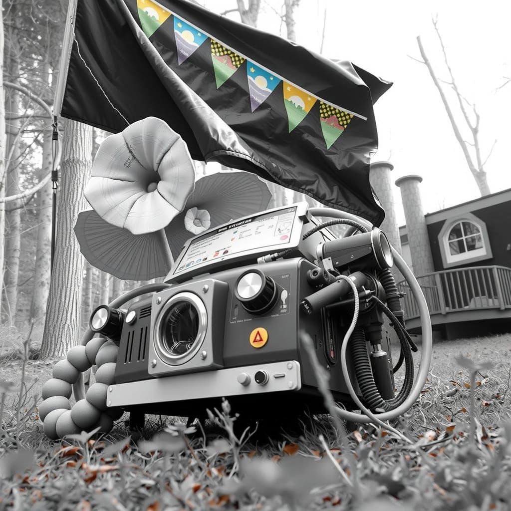 Surreal Chewing Gum Bungalow in a Forest