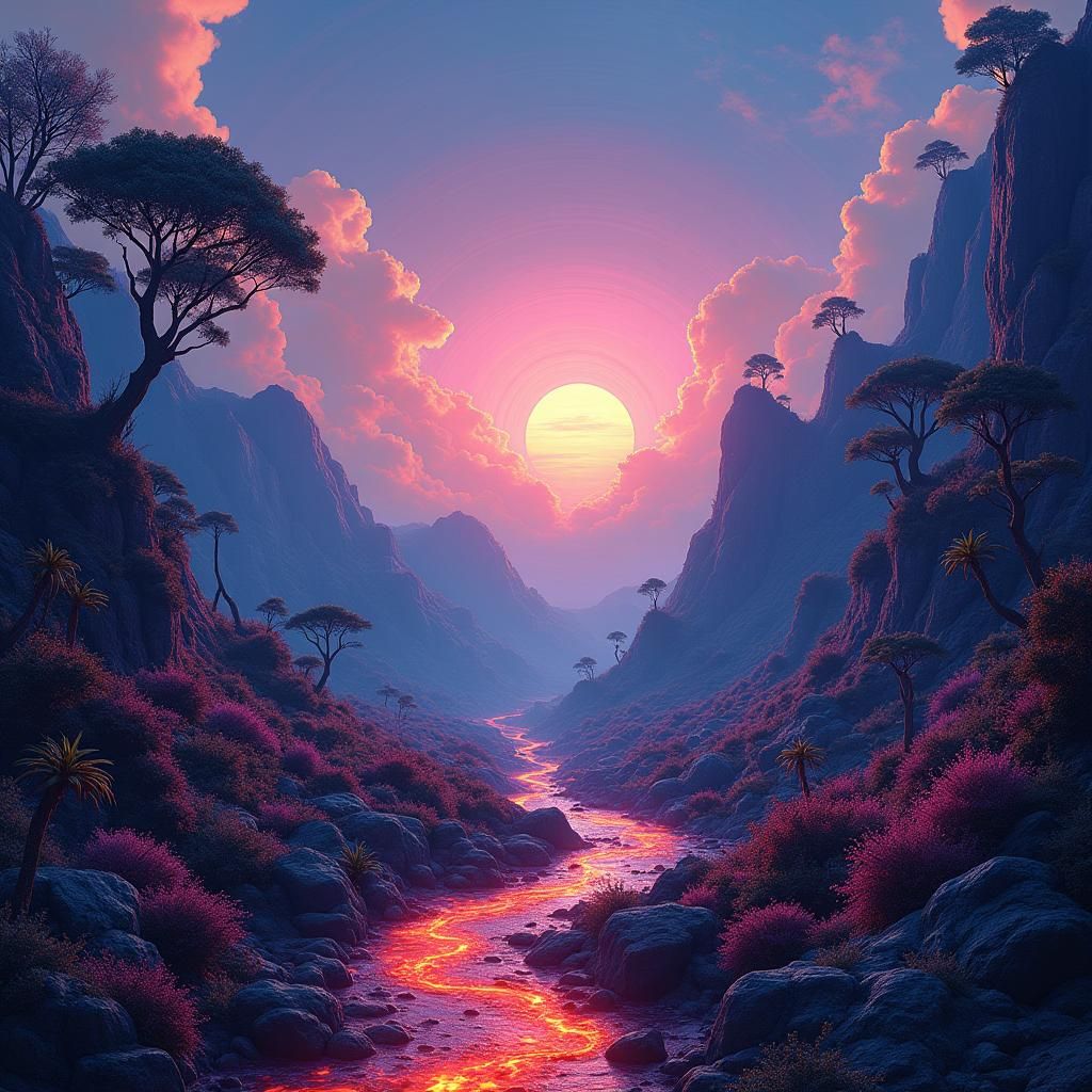 Primeval Earth: A Sci-Fi Paradise of Volcanoes