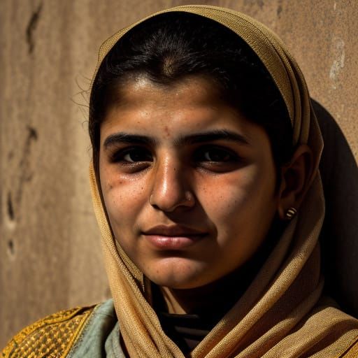 A young Palestinian child