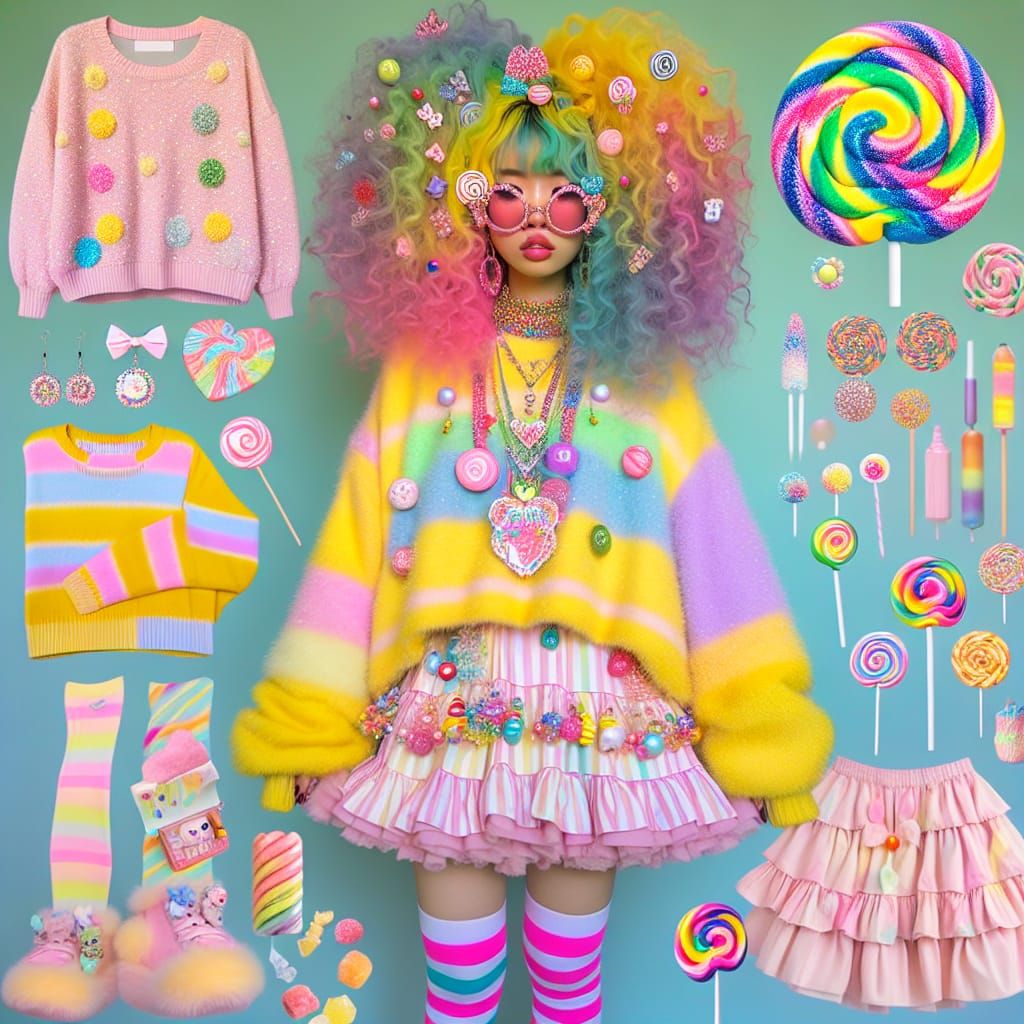 Candycore Personified: A Pastel Portrait