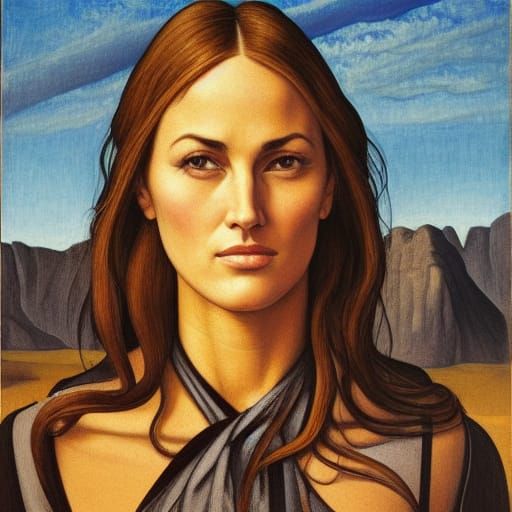 Old West Portrait in Oil Painting Style