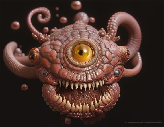 Photorealistic Beholder Portrait in Unreal Engine 5