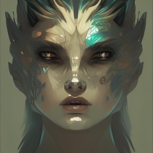 Detailed WolfGirl Portrait in Unreal Engine 5
