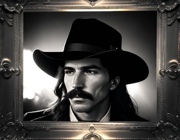 Vintage Photograph of Doc Holliday in Golden Sunlight
