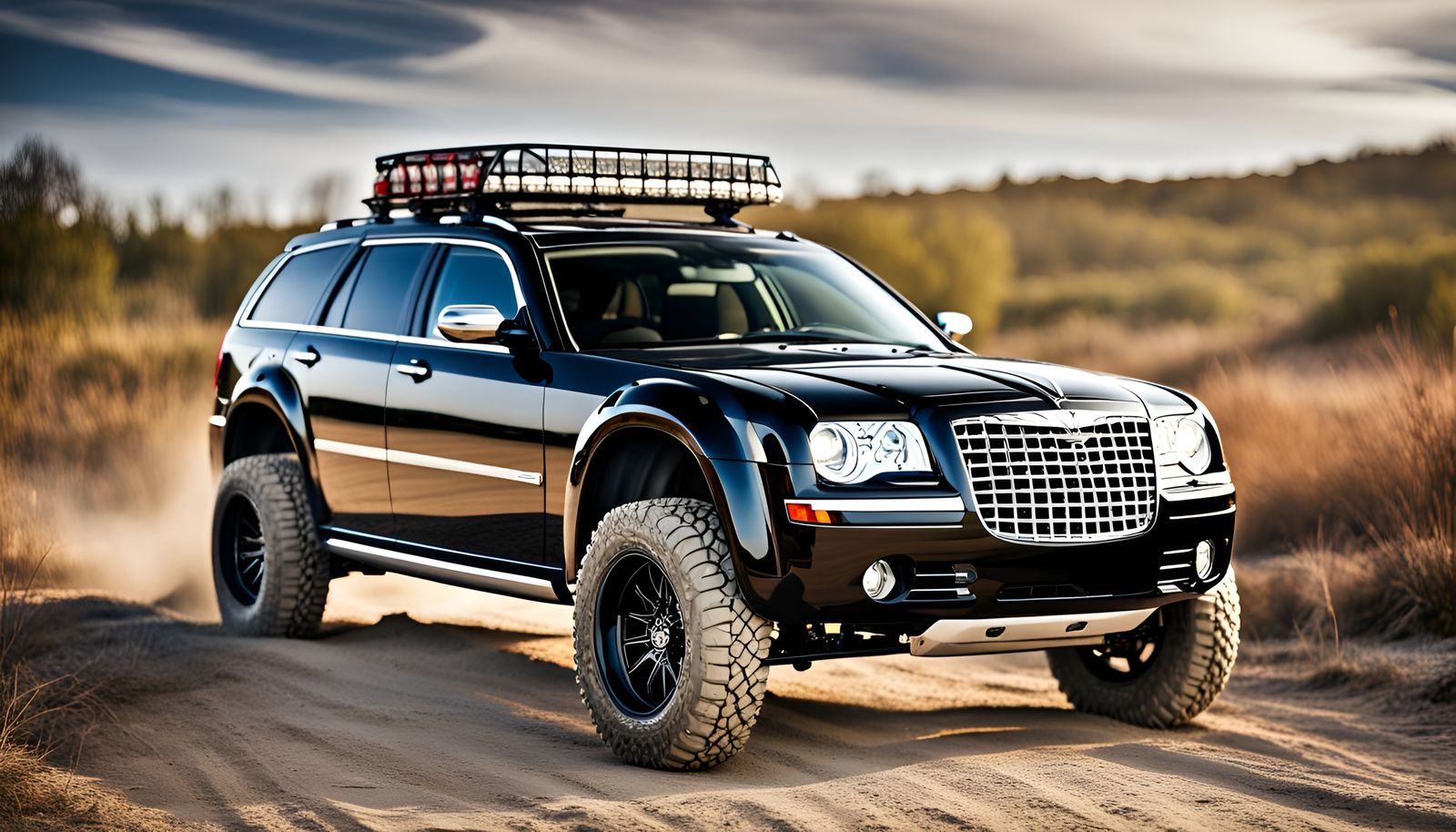 Off-Road Chrysler 300C Touring with Lift Kit