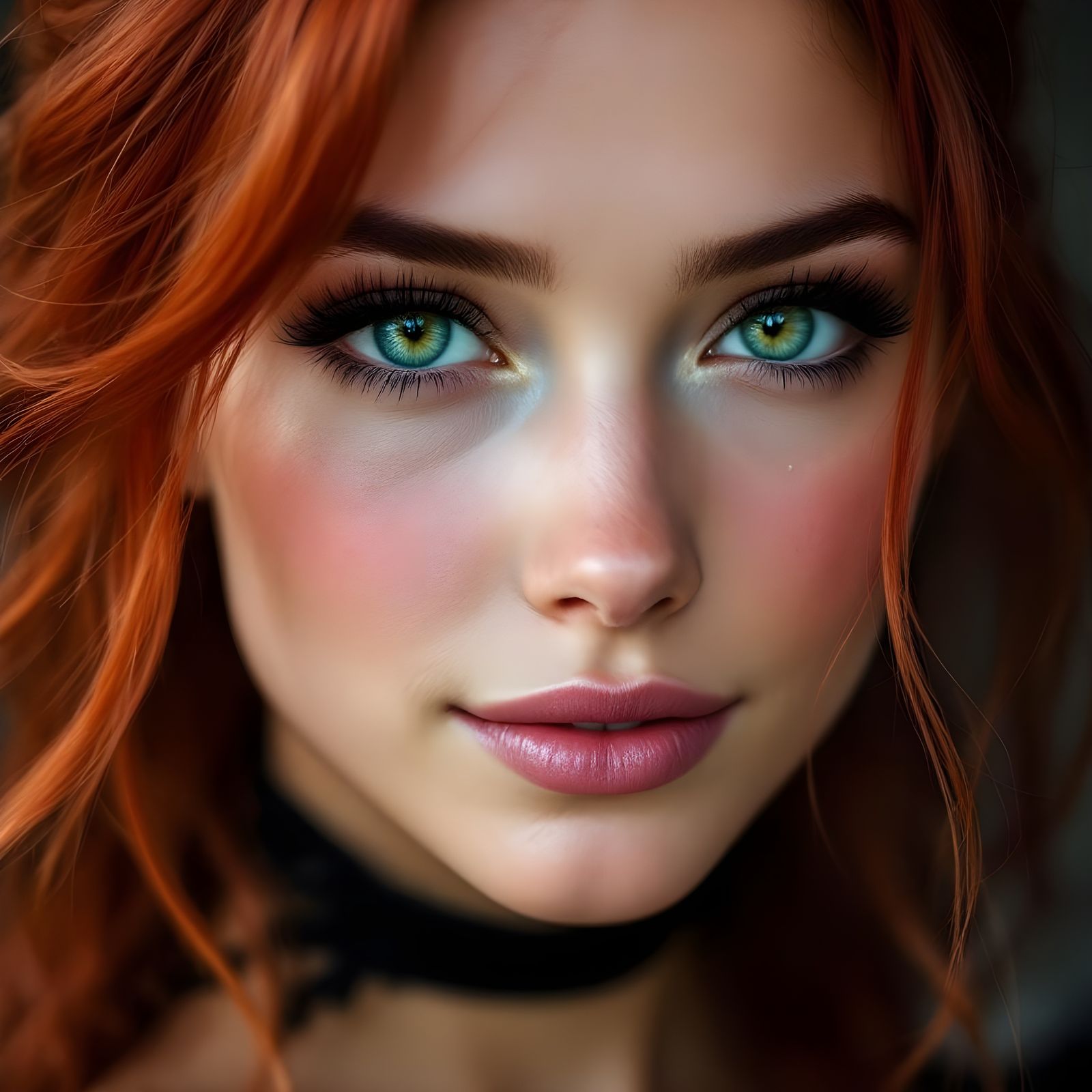 Portrait of a Norse Goddess with Red Hair