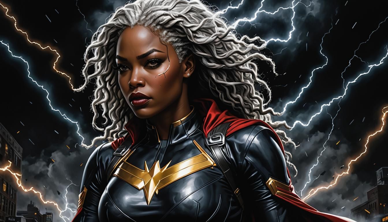 Ultrarealistic Storm in Urban Hip-Hop Art Style