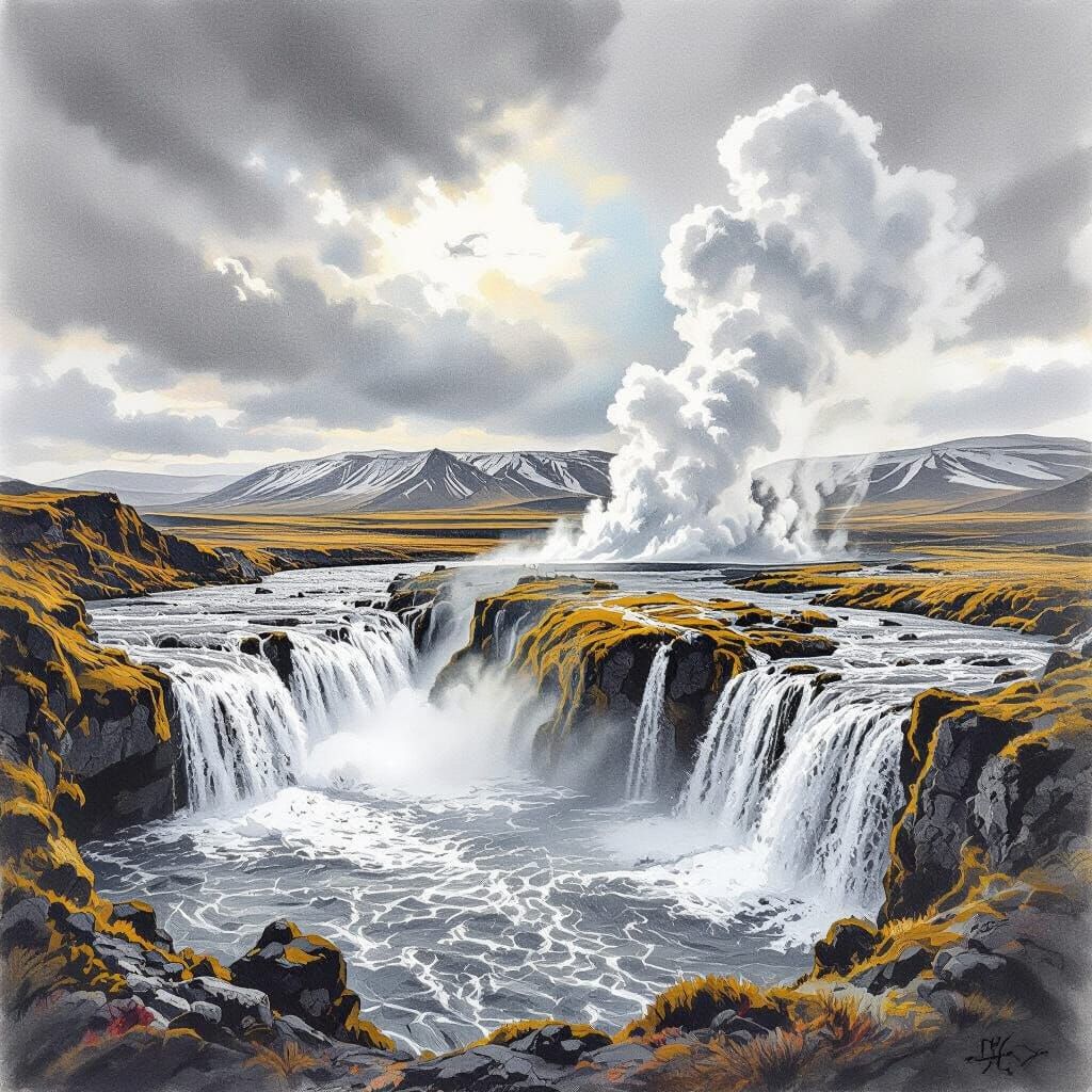 Iceland's Golden Circle: Geysir, Gullfoss, and Thingvellir i...