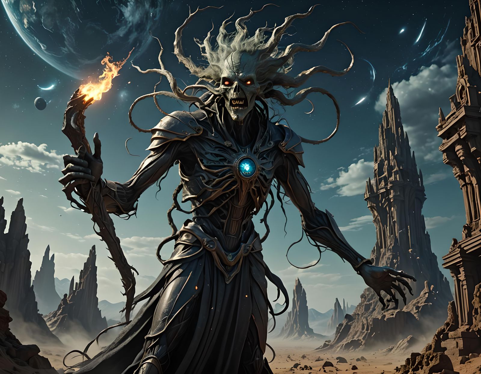 Winds of Time: Grotesque Galactic Fantasy Masterpiece