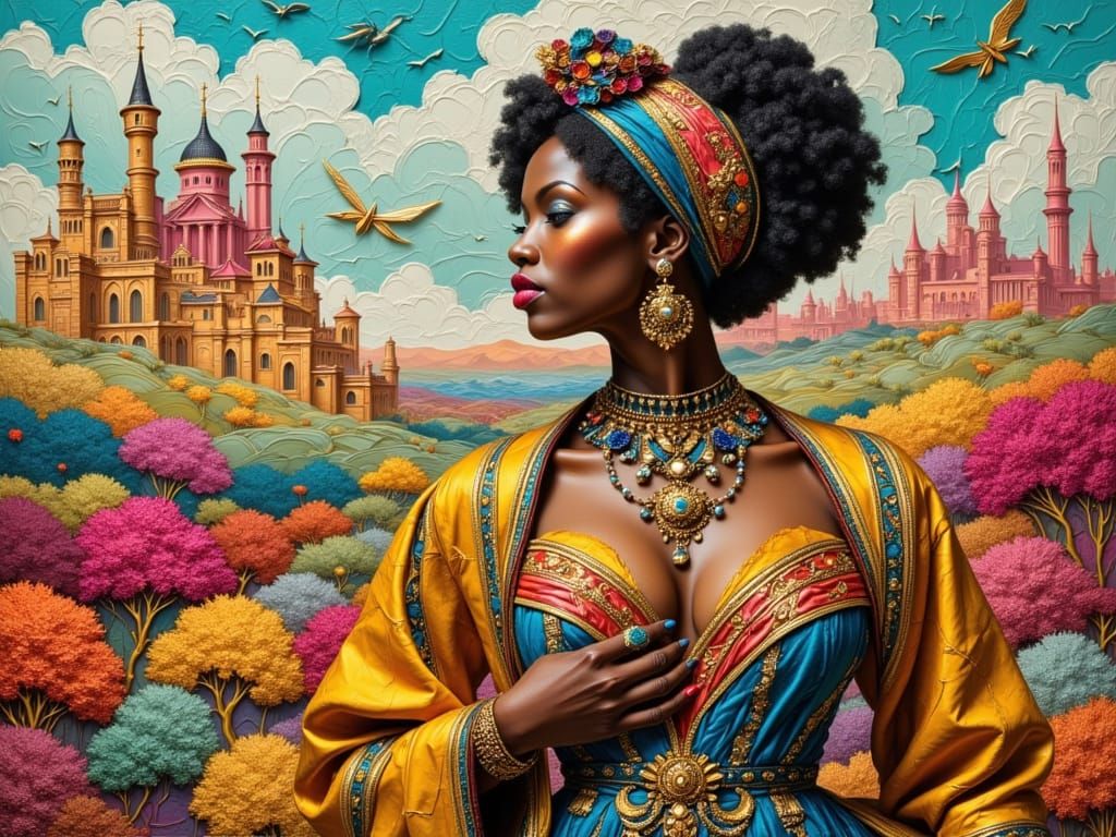 Ethereal Baroque Woman Reveals Magical Kingdom