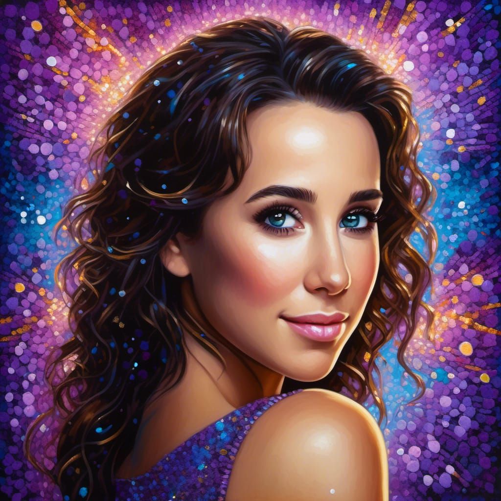 Lacey Chabert in Vibrant Oil Portrait