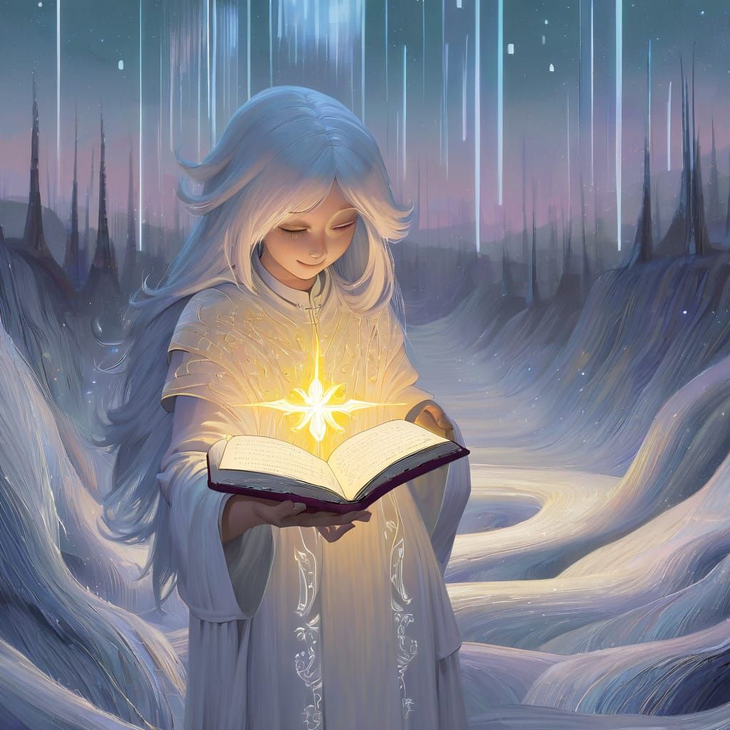 Mystical Cleric Channels Gentle Light