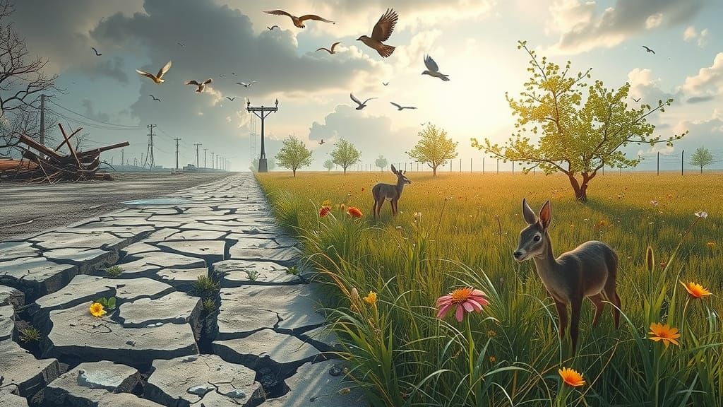 Nature's Radiant Renewal in Photorealistic Splendor