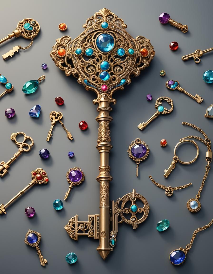 Fabulous Key Souvenir Design in Detailed Matte Painting