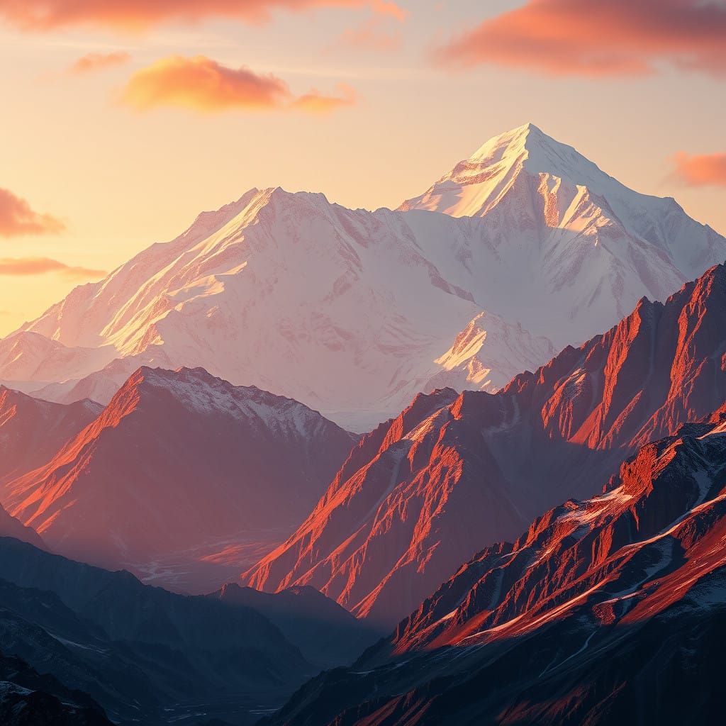 Surreal Mt Bethel and Mt Everest Shattered in Fantastical La...