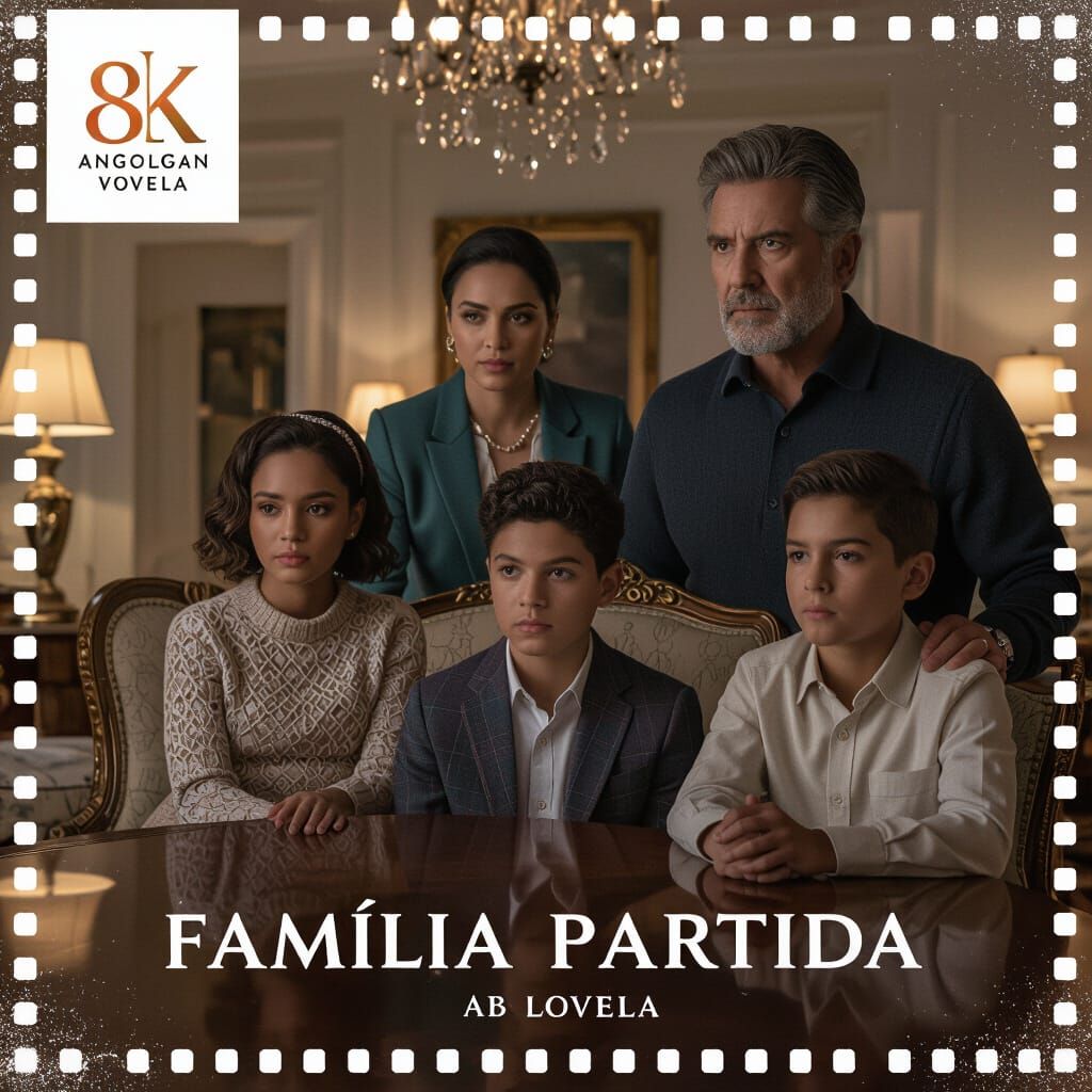 Cinematic Poster of Angolan Novela Família Partida