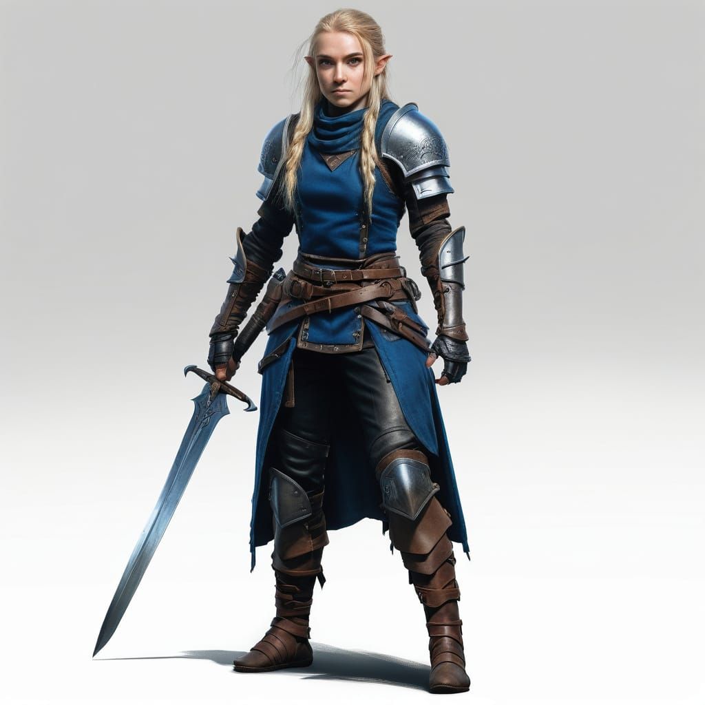 Agile Halfling Rogue in Leather Armor