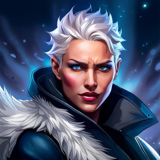 Aasimar Paladin Portrait in Fantasy Style