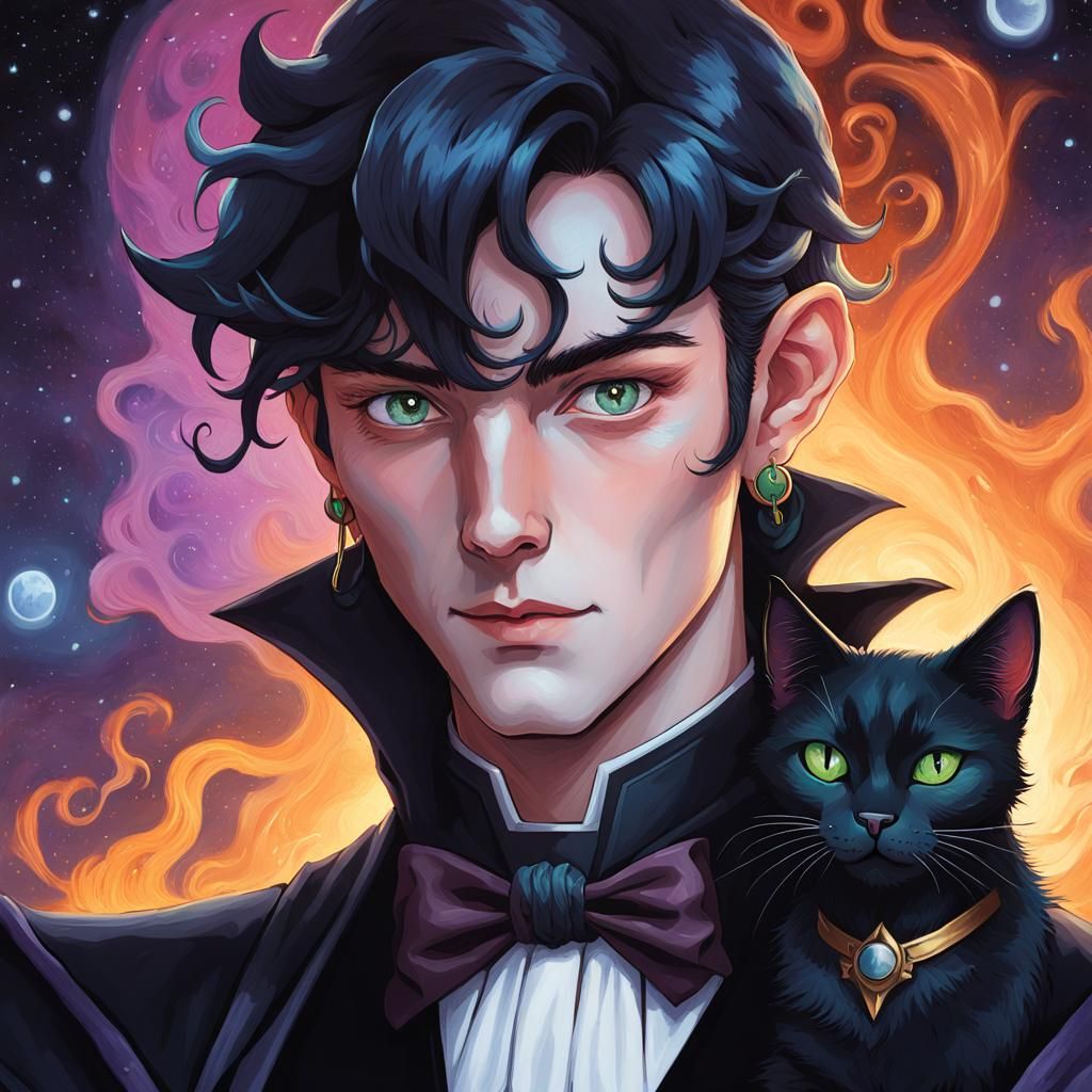 Tiefling Druid Tuxedo Mask