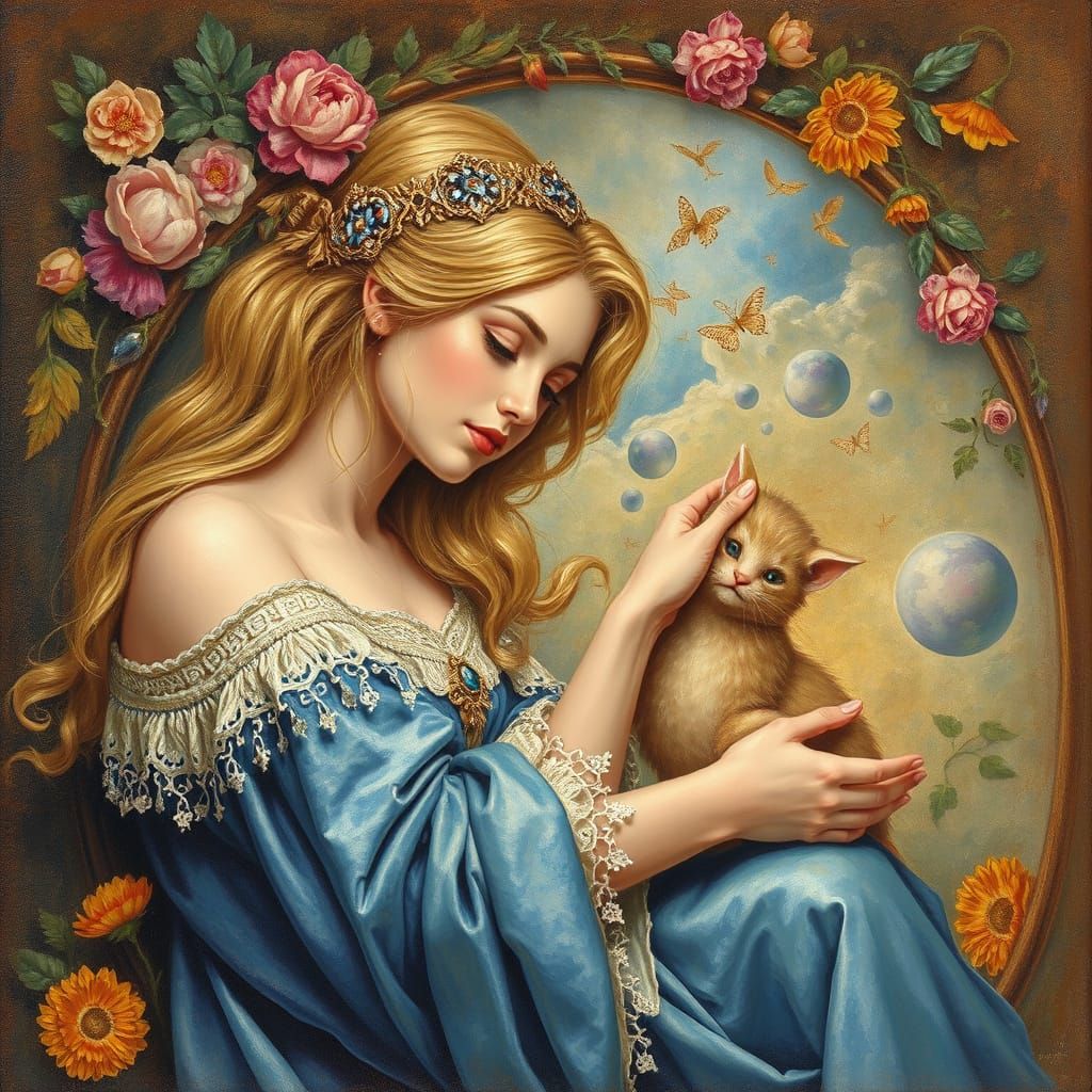 Ethereal Forest Scene in Whimsical Style