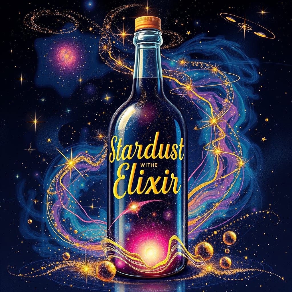 Cosmic Elixir in Holographic Astral Style