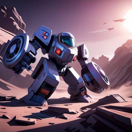 Futuristic Goddess with Intricate Mech Details