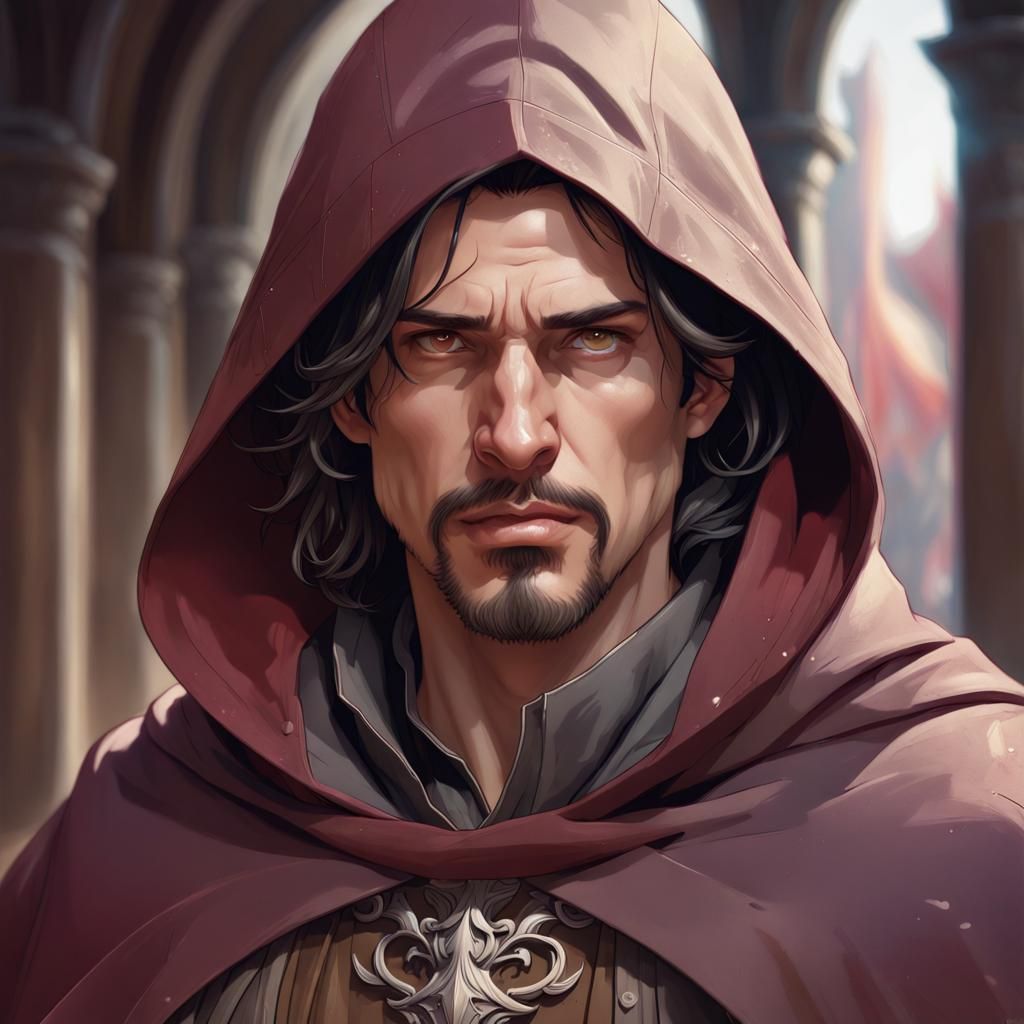 Detailed Portrait of a Man in Digital Art Style