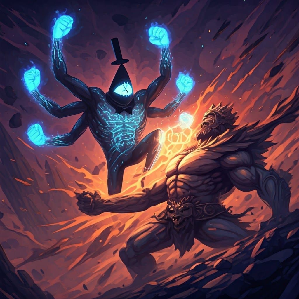 Epic Anime Battle: Bill Cipher vs King