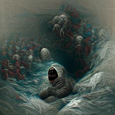 Horror Anomaly Containment Breach in Doré Style