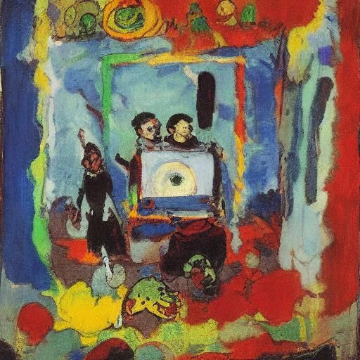 Vampire's Gift: Rothko and Korovin Inspired Art