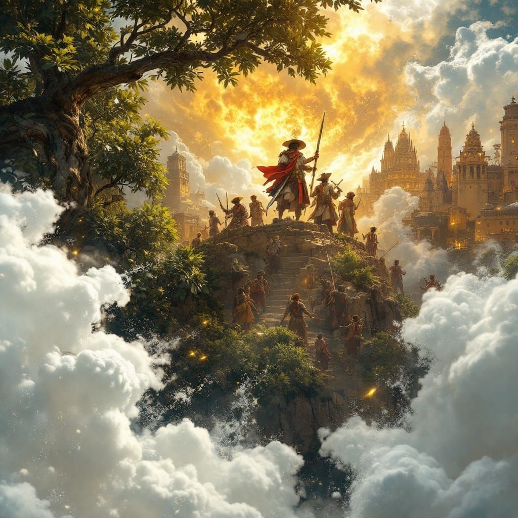 Conquistadors Discover El Dorado in South America