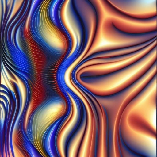 Intricate Mosaic of Fractals in Abstract Style