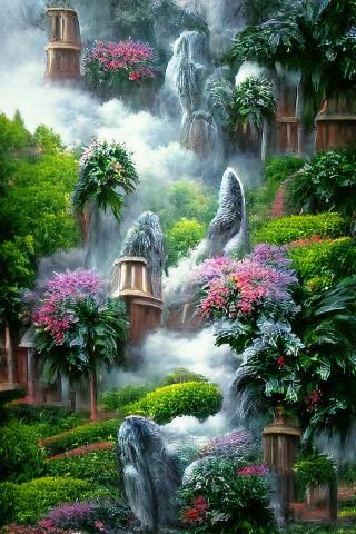 Atlantis Renewal: Ethereal Gardens and Divine Light