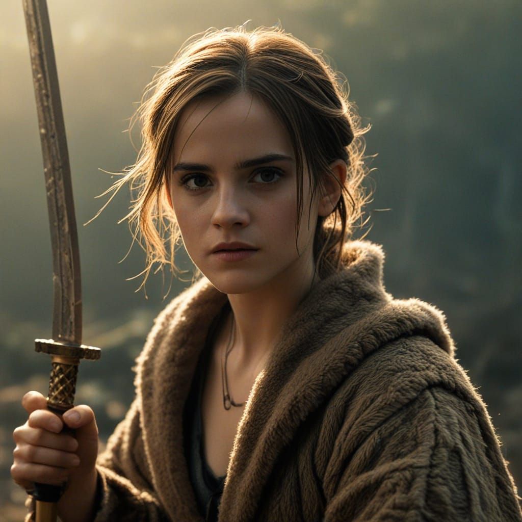 Epic Samurai Frog Battle in Golden Light