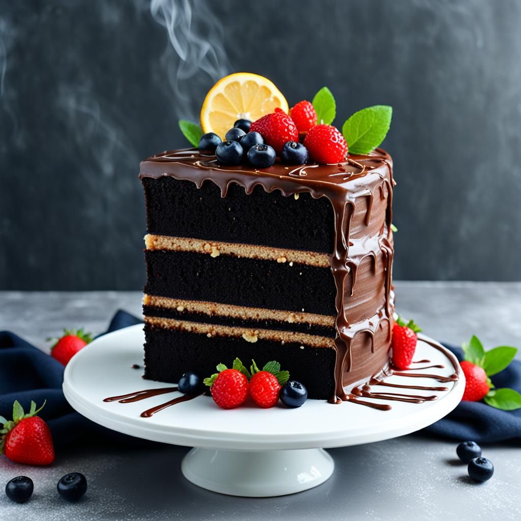 Attractive Cake Generated by AI