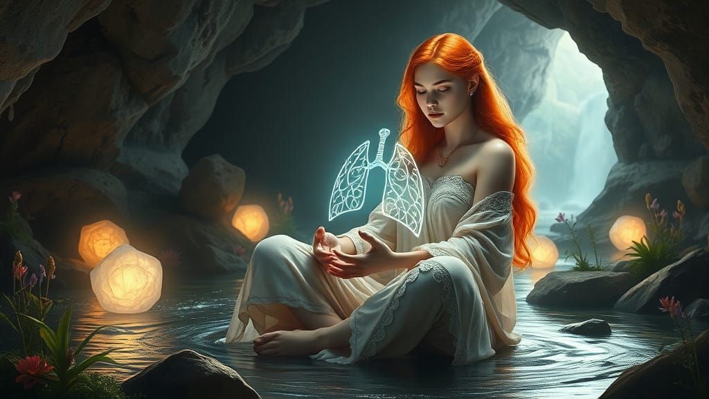 Serene Goddess in Ancient Splendor