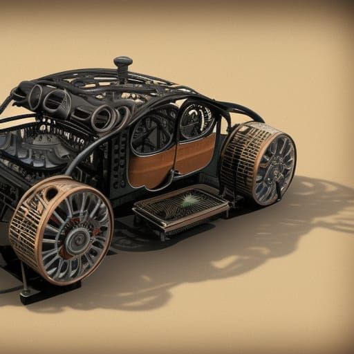 Futuristic Steampunk Lamborghini Electric Cars of 2050