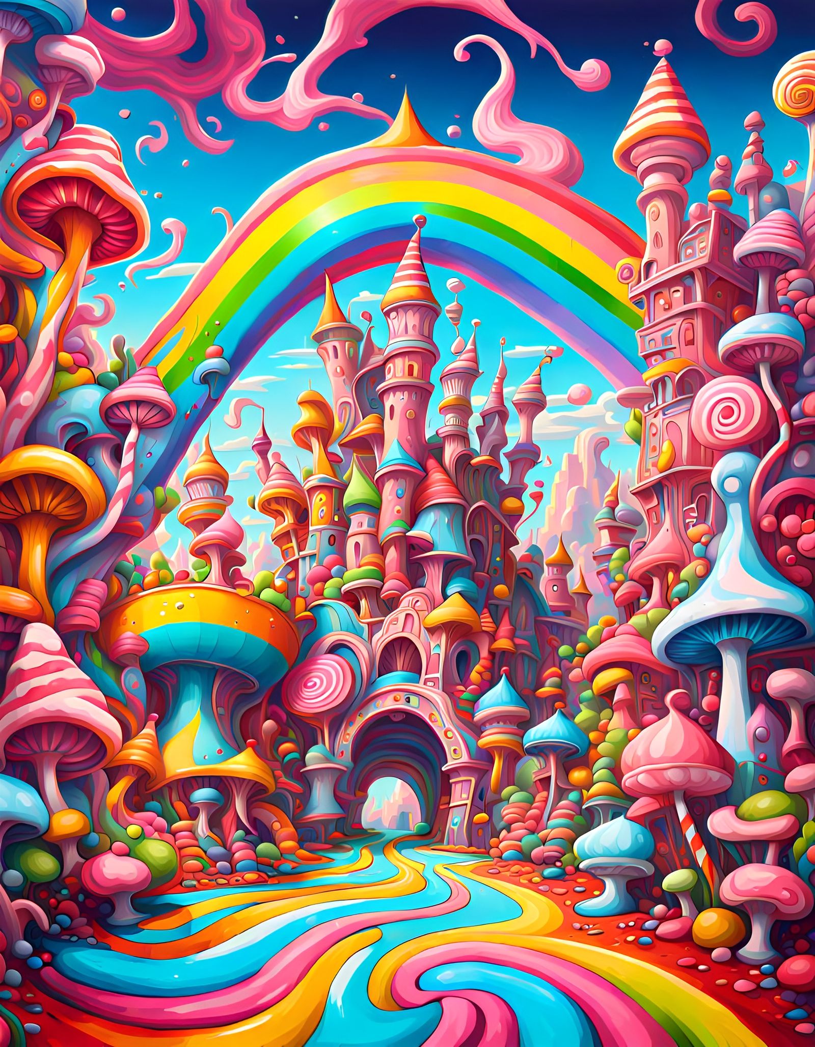 Magical Candyland Palace in Wonderland Style