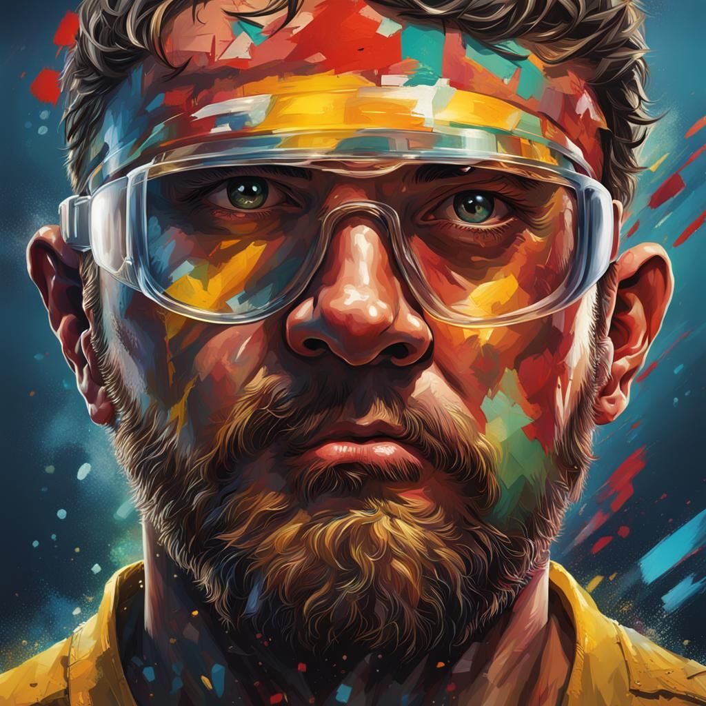 Hyperrealistic Labor Portrait with Dramatic Lighting