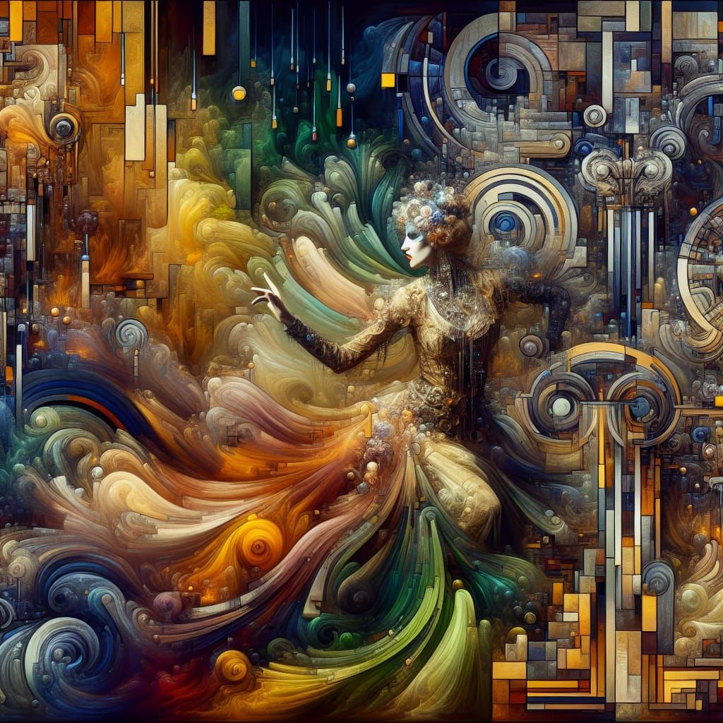 Rococo Jazz Age Fusion: A Digital Matte Painting