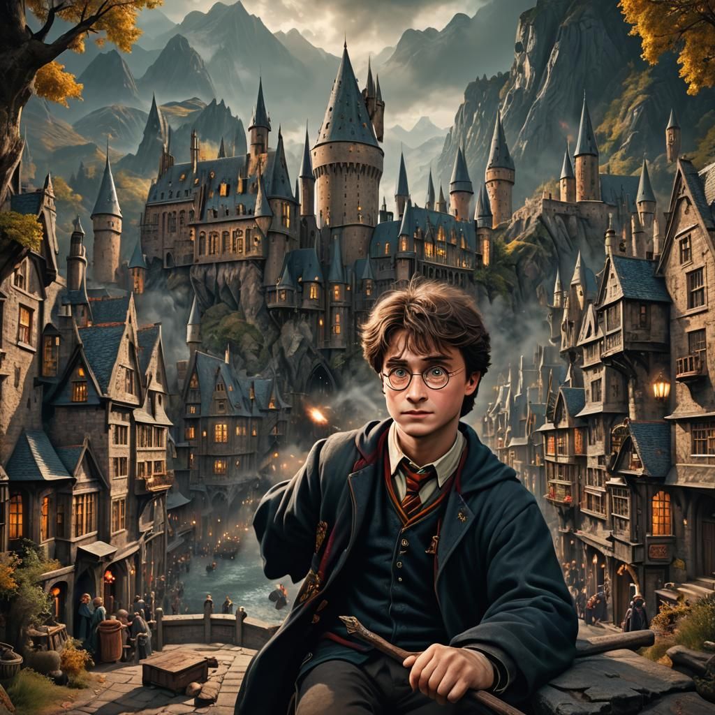 Harry Potter Detailed Fantasy Concept Art