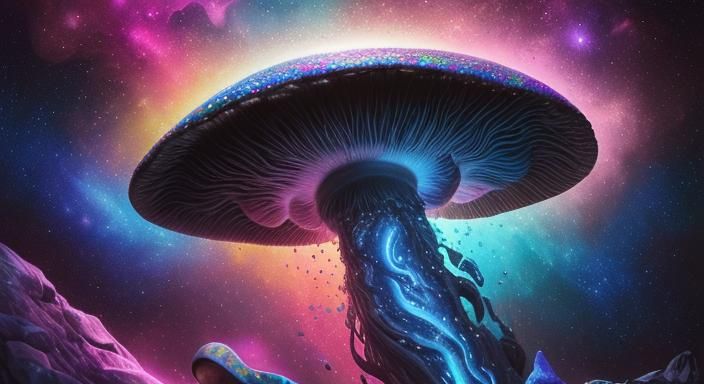 Mushroom Unlocks Stars in Graffiti Splash Art Style